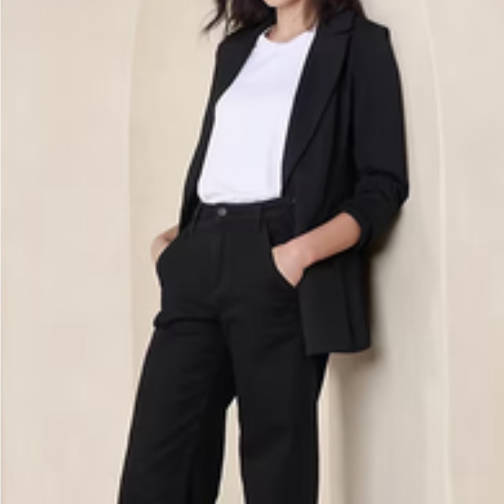 Banana Republic LONG AND LEAN PONTE BLAZER